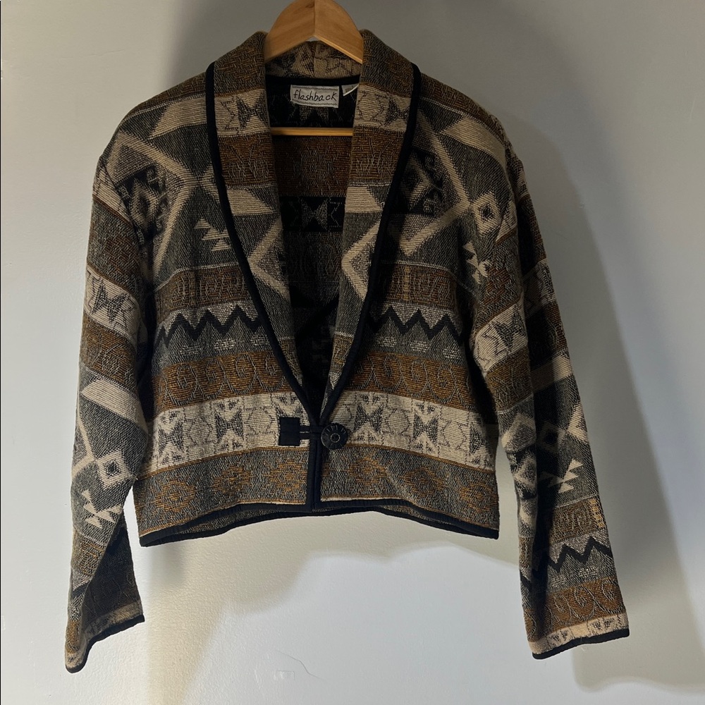 Flashback Tribal Patterned Jacket - image 1
